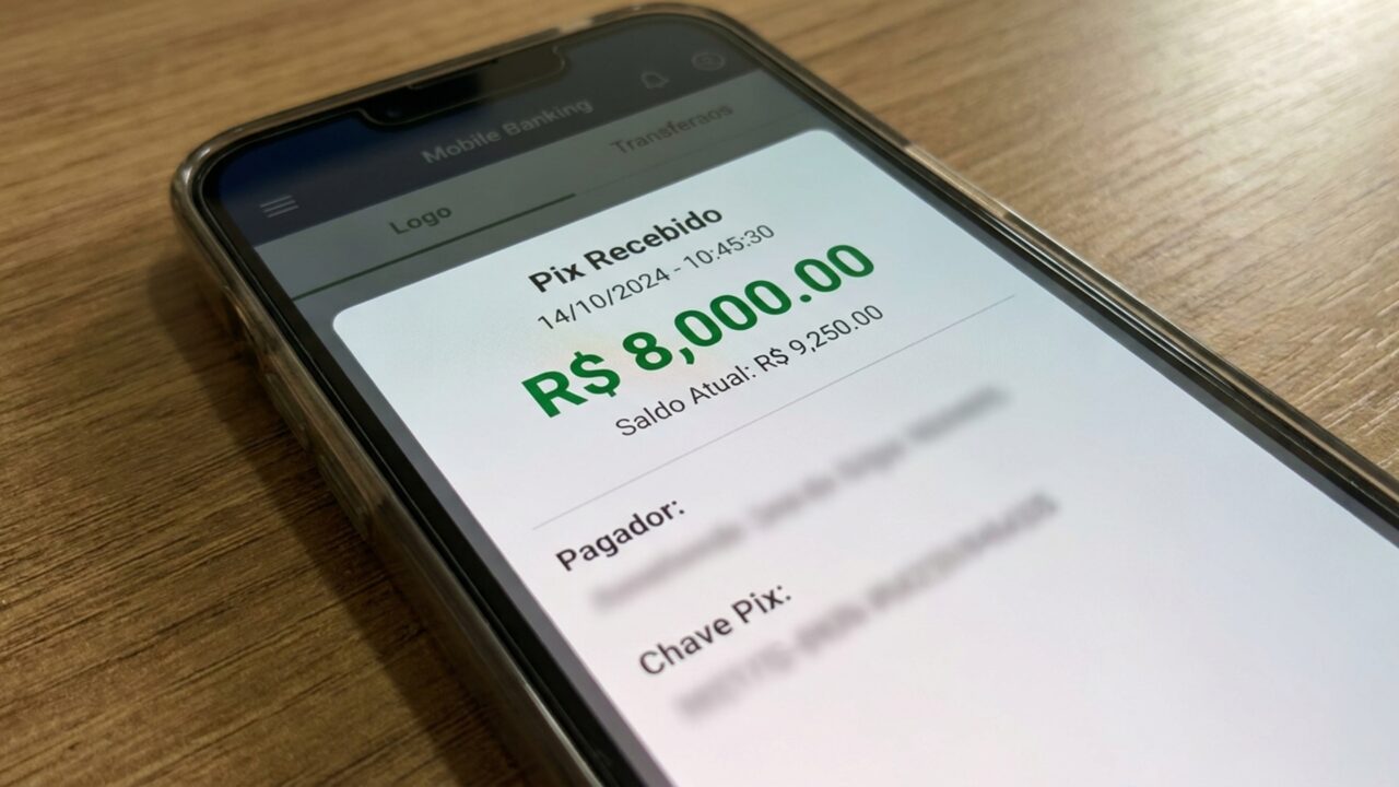 Homem recebe Pix de R$ 8 mil por engano, bloqueia quem enviou e gasta parte do dinheiro antes de ser procurado pelo banco