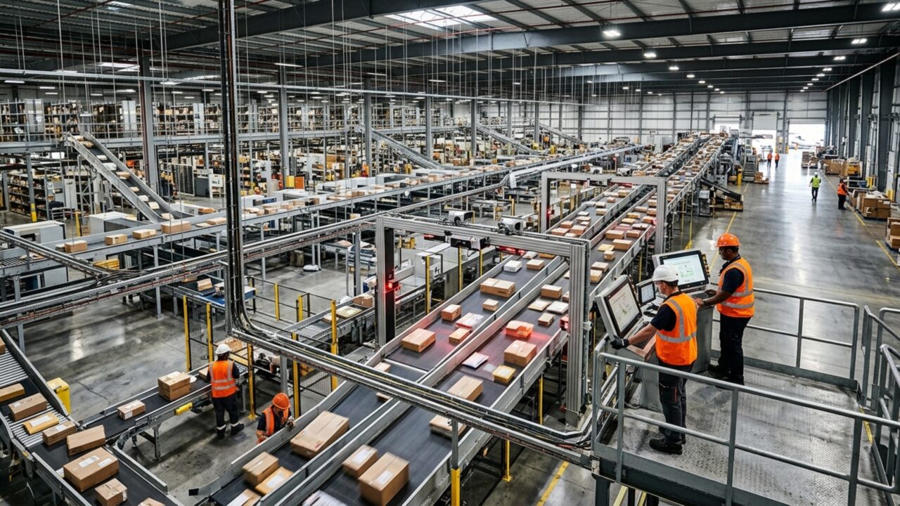 O centro logístico que separa até 420 mil pacotes por hora e pode travar entregas no mundo