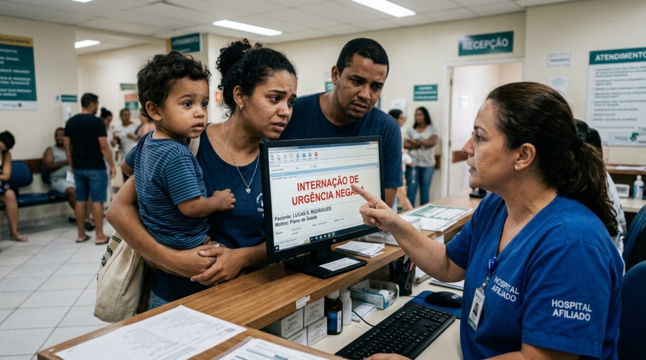 Família contrata plano de saúde empresarial para 4 pessoas por R$ 1.900 ao mês, filho de 3 anos precisa de internação de urgência e hospital conveniado diz que a carência de 24h para urgência não se aplica porque o contrato foi migrado de outro CNPJ