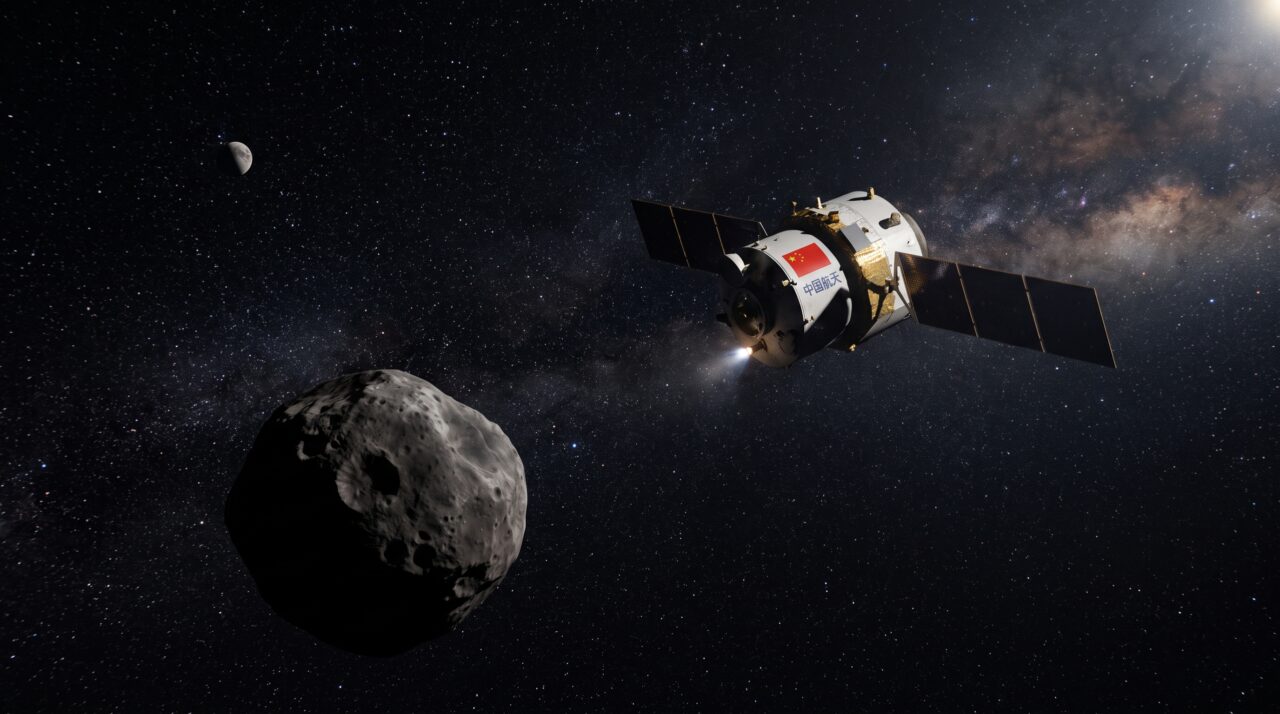 A sonda chinesa Tianwen-2 está a caminho do asteroide 2016 HO3, uma pequena rocha espacial que pode se tornar uma peça-chave na nova corrida para trazer de volta segredos do espaço profundo