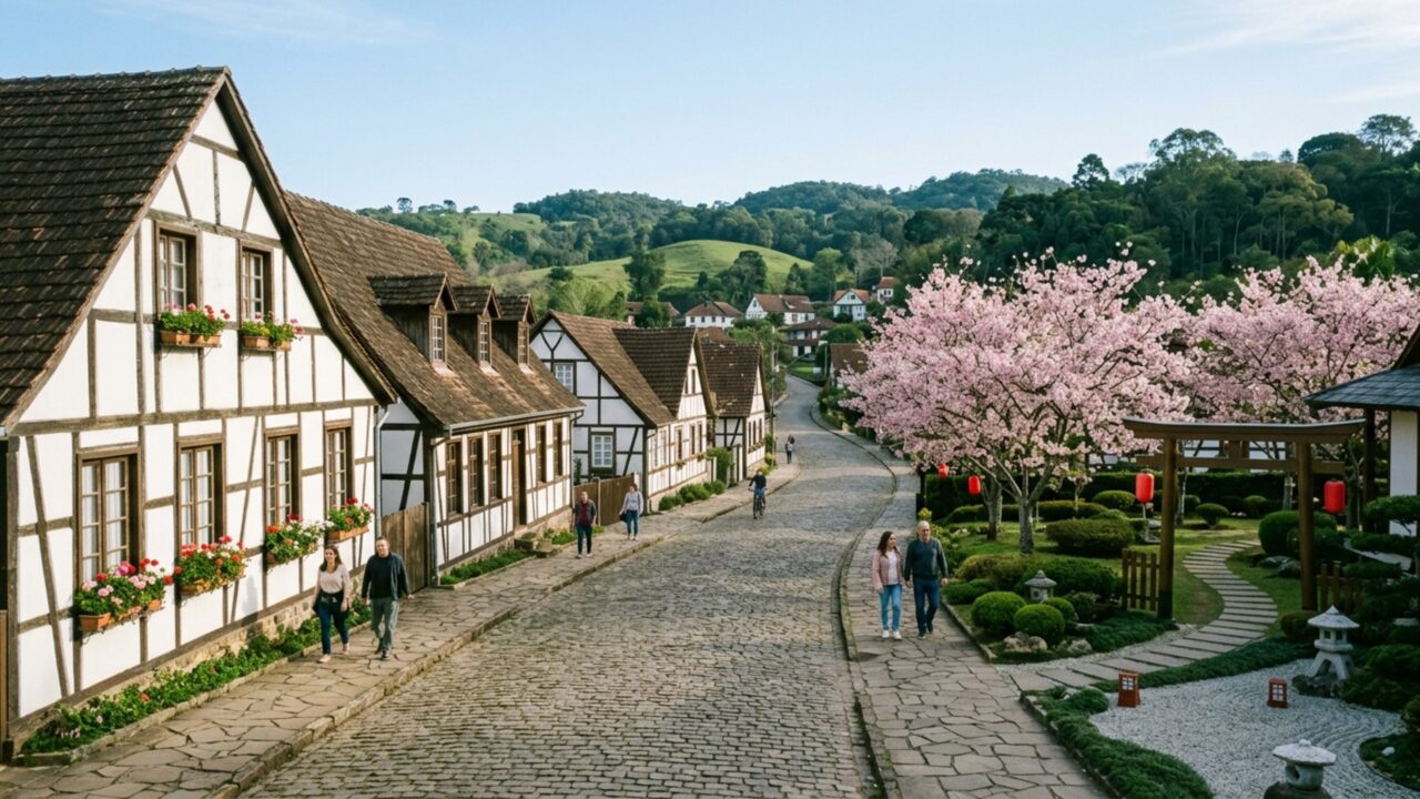 Metade Alemanha, metade Japão: a cidade brasileira que une duas culturas em um só lugar