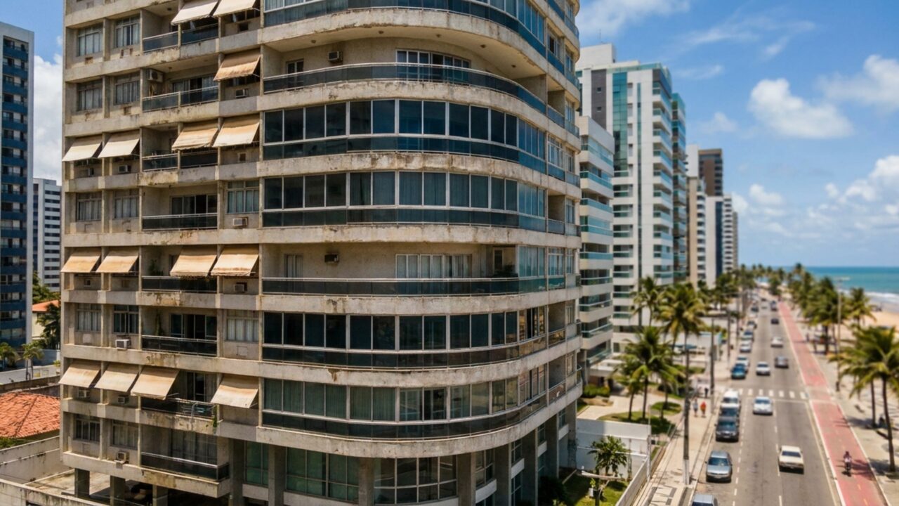 Com presença imponente na beira-mar e mais de 100 imóveis residenciais, prédio clássico se destaca entre as construções mais conhecidas do litoral