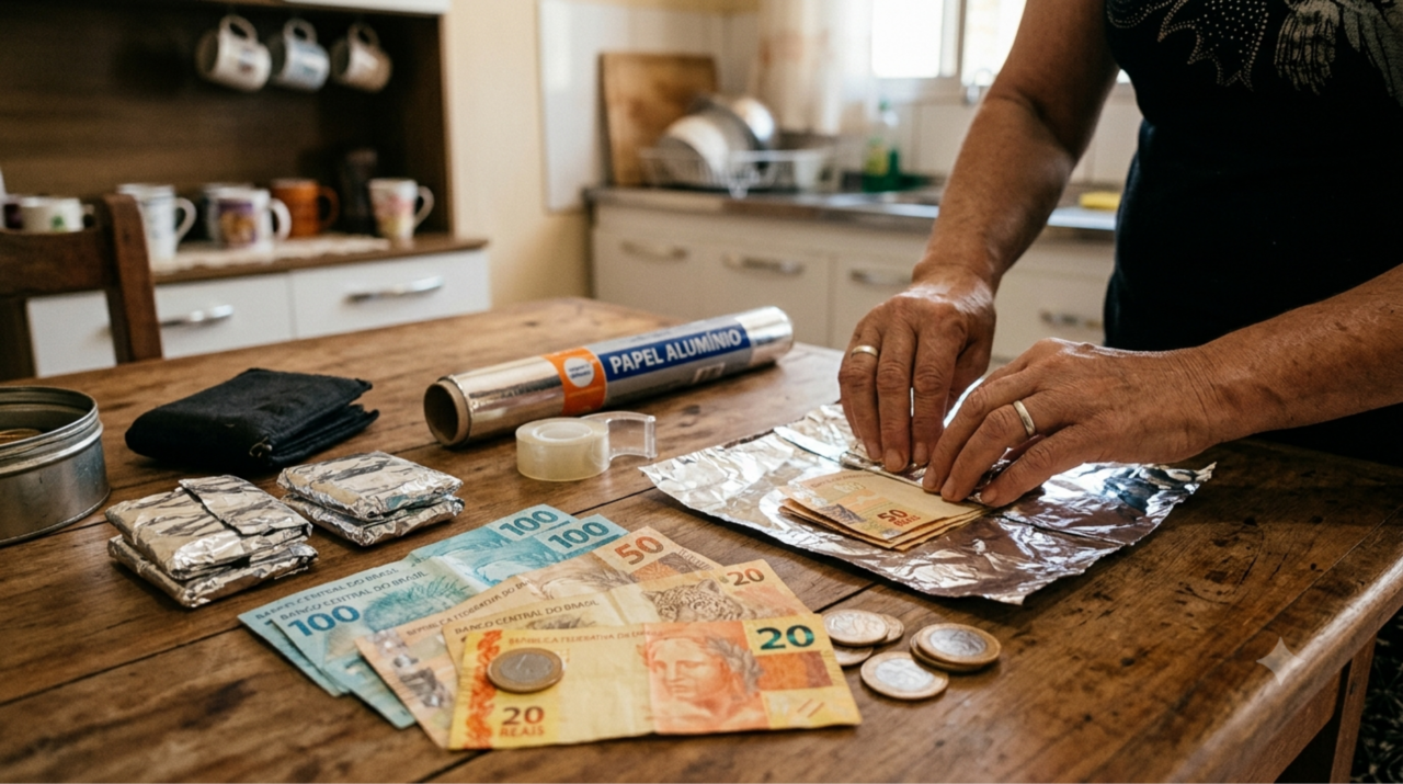 Colocar dinheiro enrolado em papel alumínio: para que serve e por que é recomendado