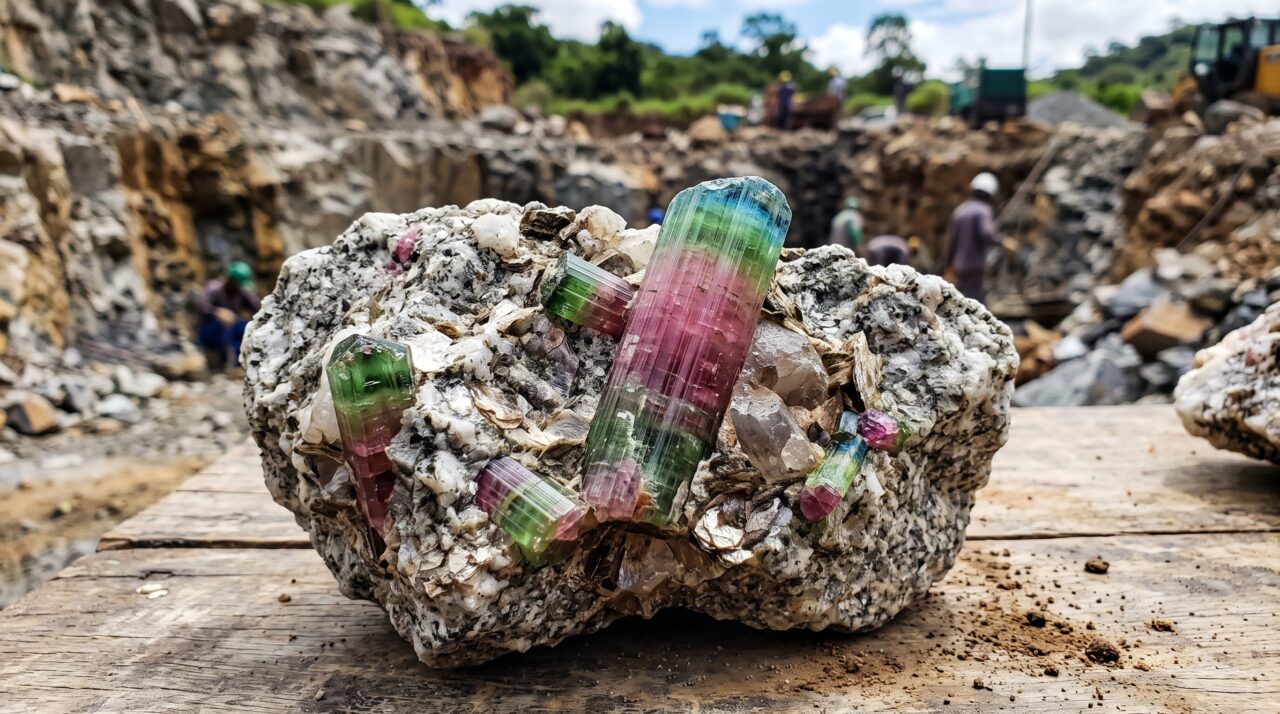 Geologia e minera&ccedil;&atilde;o de pedras preciosas.