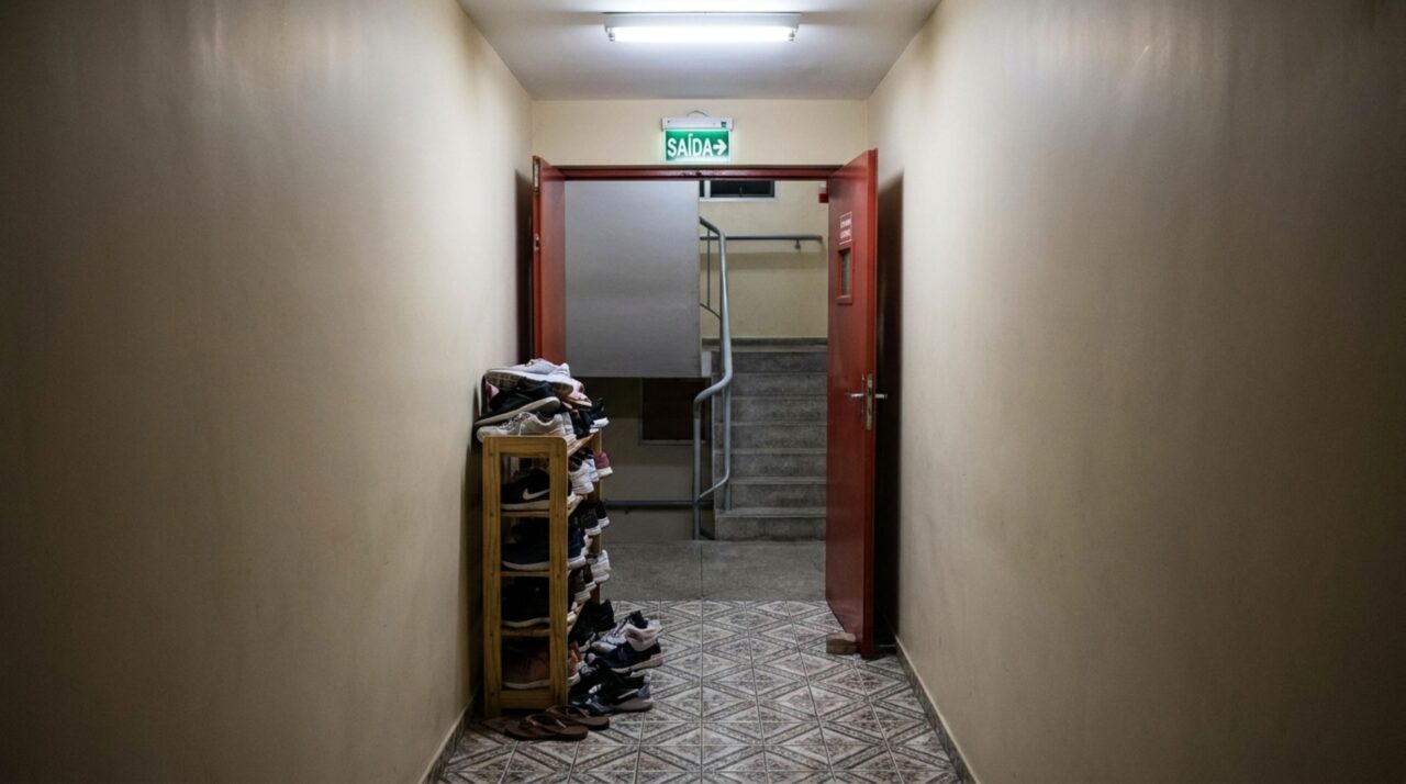 Família coloca armários e sapateiras no corredor por oito anos achando que o espaço em frente à porta fazia parte do apartamento, mas quando um novo síndico precisa passar a planta do prédio, exige que moradores retirem tudo