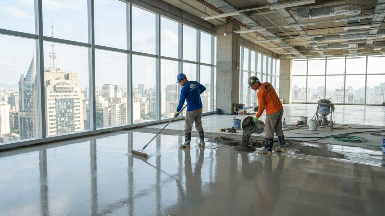 O que é o "concreto fluido" que nivela pisos sozinho em poucas horas e dispensou a lixa nas reformas