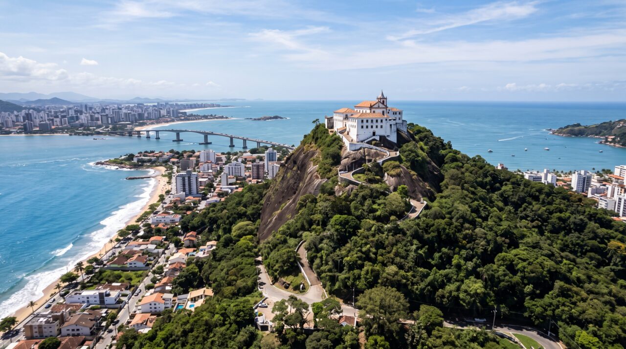O turismo religioso e as vistas panorâmicas em Vila Velha.
