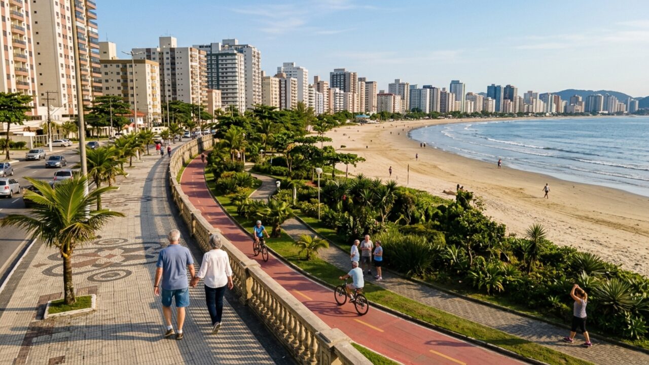 Aposentados estão descobrindo uma cidade litorânea plana, bem estruturada e próxima da maior capital do País