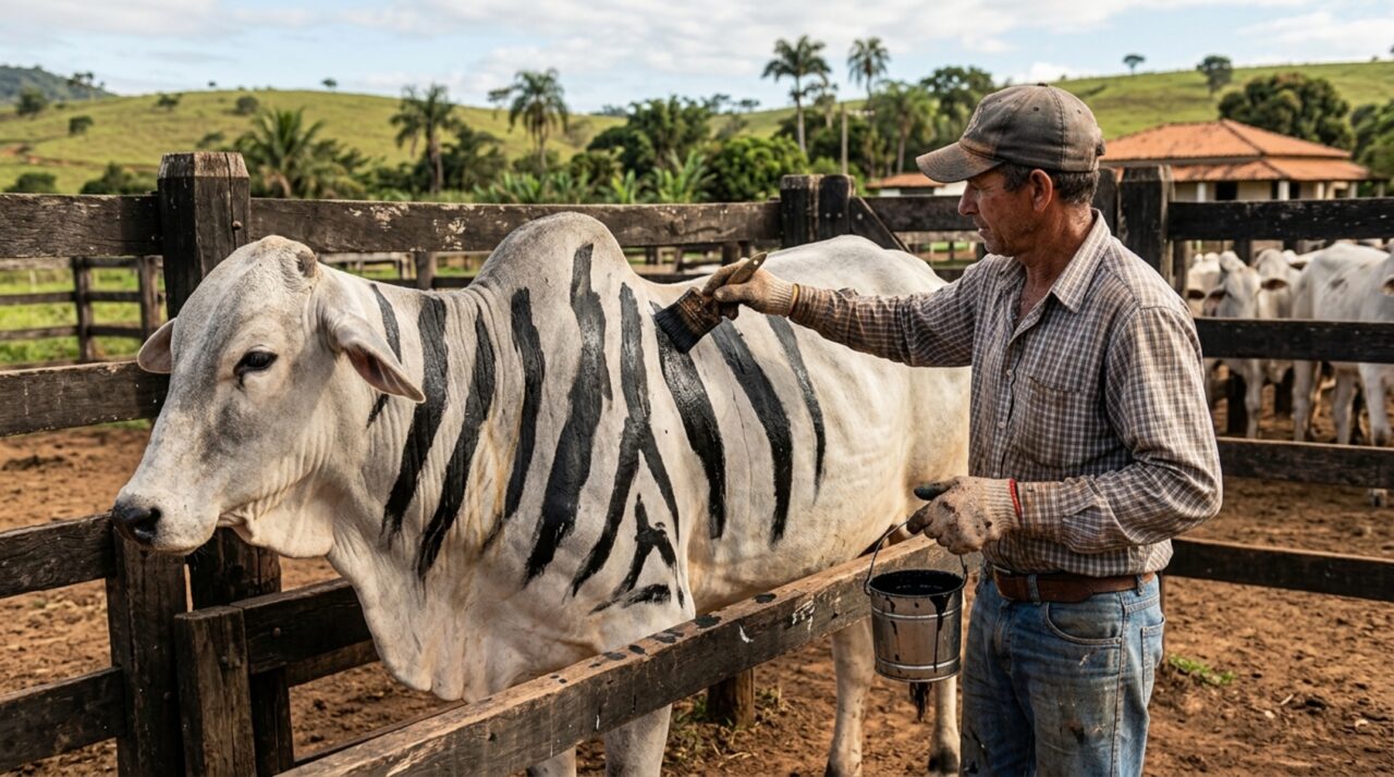 O Brasil perde R$ 14 bilhões por ano com moscas no gado e a solução pode estar num balde de tinta