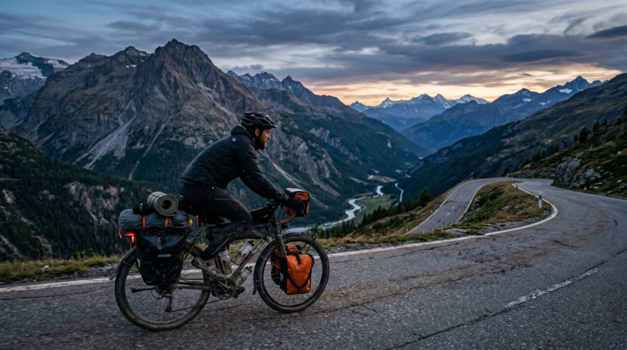 Ele saiu para pedalar até a Índia e voltou 1.338 dias, 50 países e 55 mil quilômetros depois