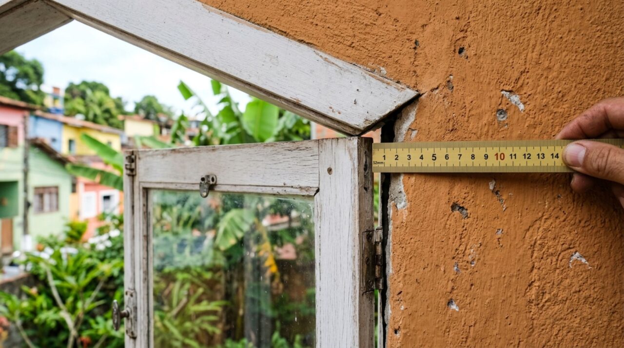 Trinca diagonal perto da porta ou janela: quando vira alerta estrutural?