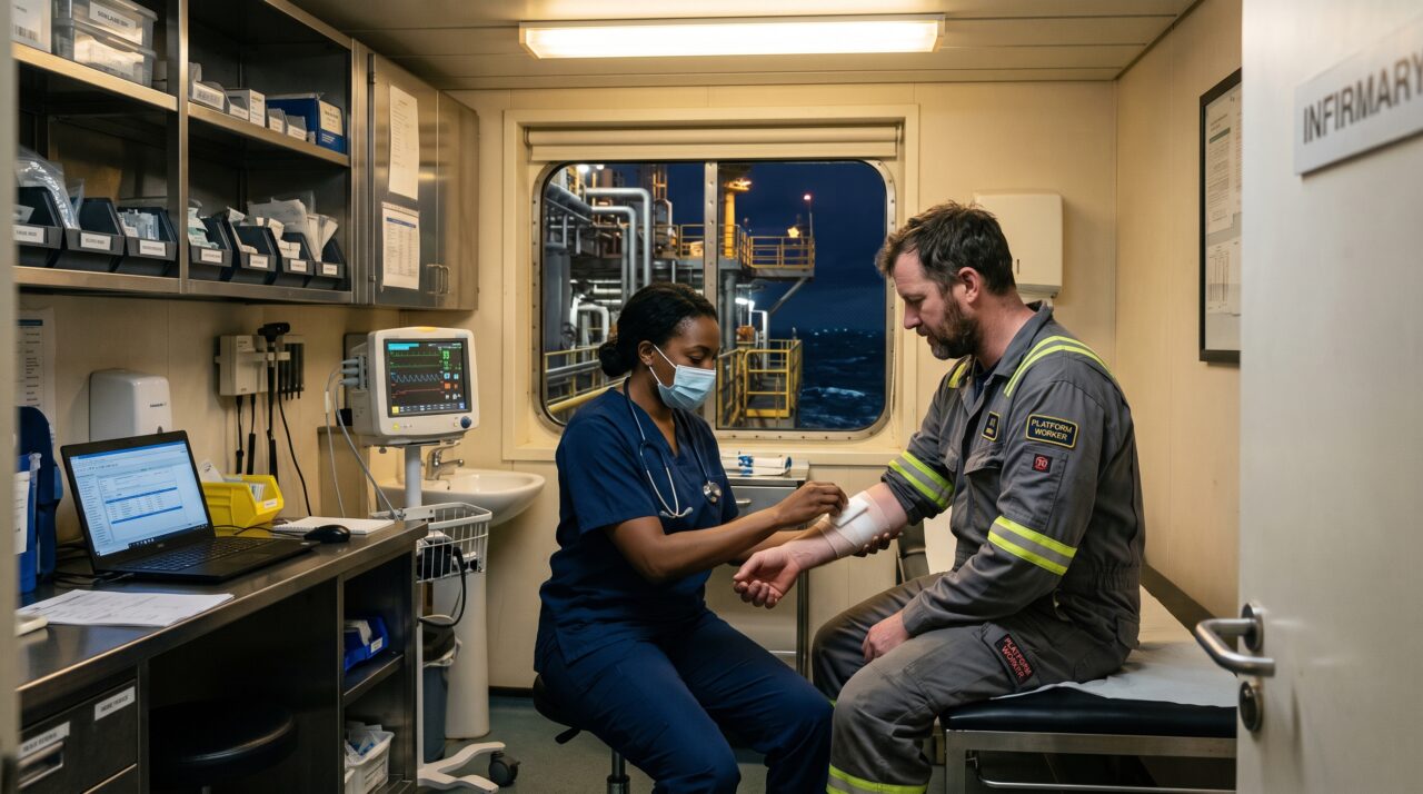 Quanto ganha um médico de plataformas de petróleo faturando até R$ 2.000 por plantão para realizar cirurgias de emergência no meio do oceano