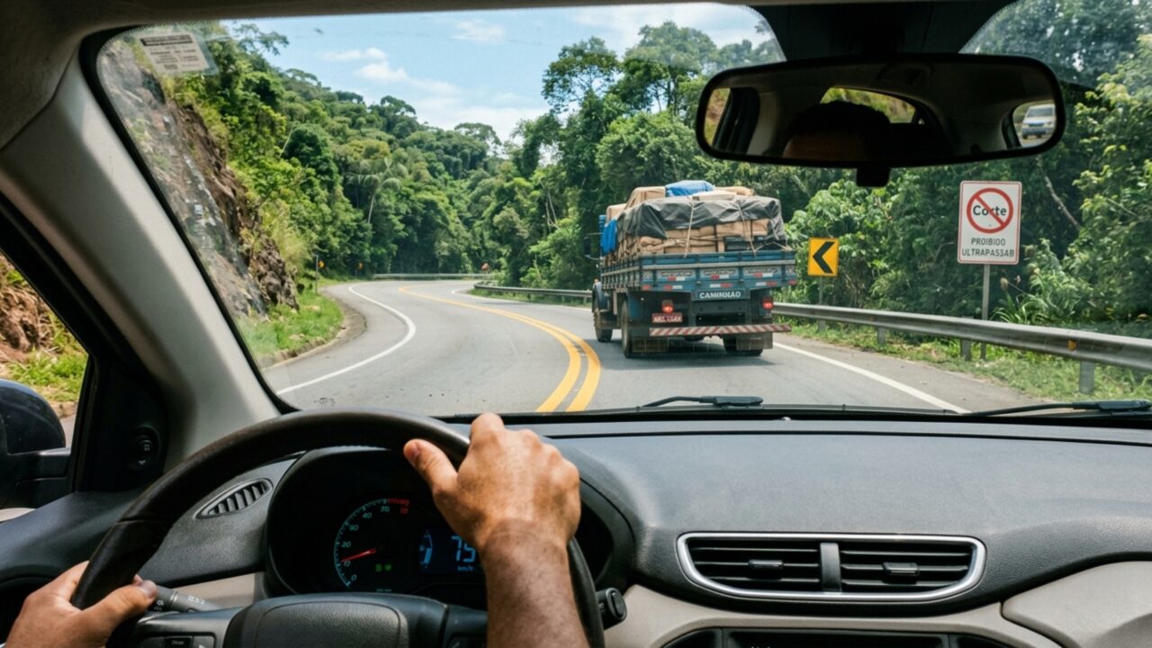 Motoristas que ultrapassam em ponte, túnel ou faixa contínua devem conhecer o Art. 203 do Código de Trânsito Brasileiro