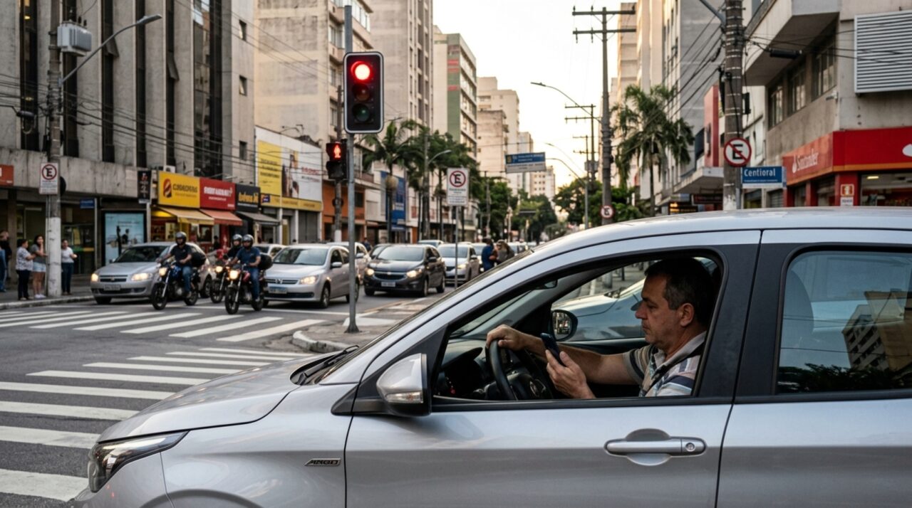 Motoristas que fazem isso no semáforo todos os dias não sabem que podem levar multa de R$ 293 e perder 5 pontos na CNH