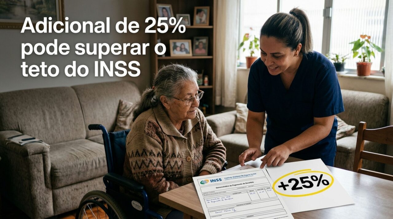 Adicional de 25% na aposentadoria já está disponível para idosos que se encaixam nestas condições