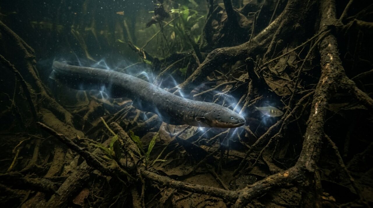 O radar elétrico do peixe da Amazônia que encontra presas escondidas na lama sem precisar enxergar