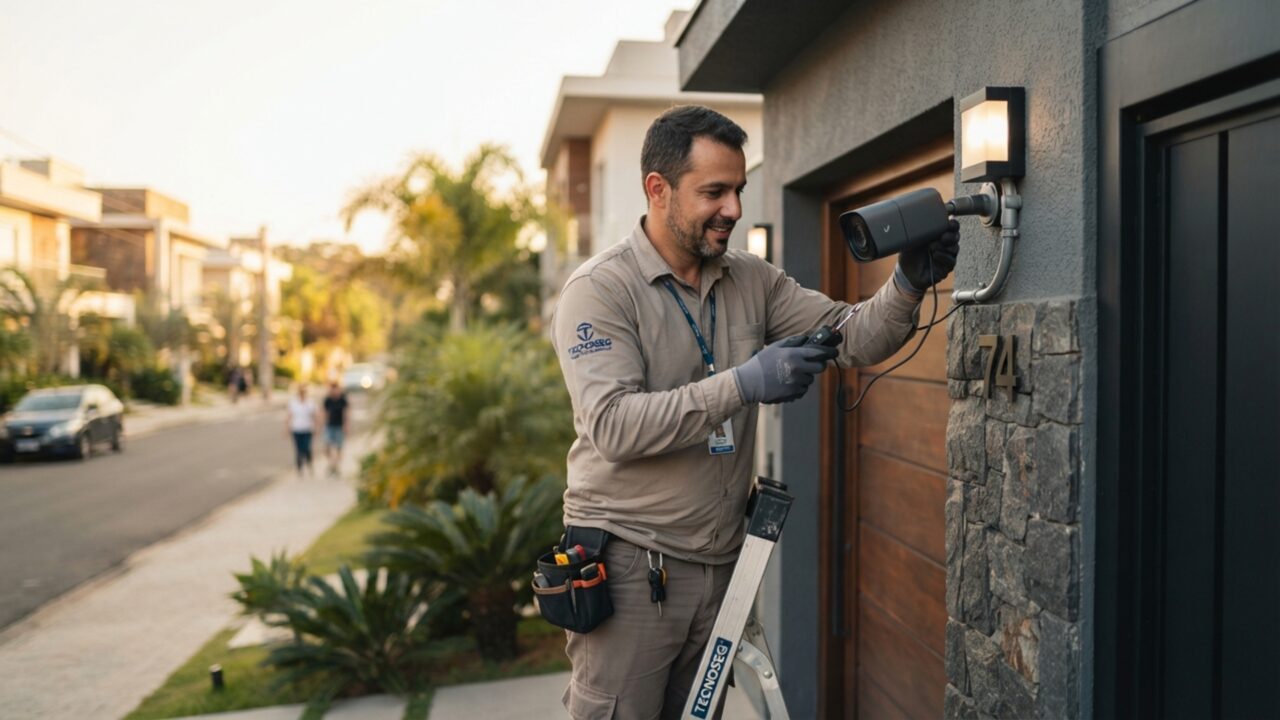 Quanto um eletricista cobra para instalar um sistema completo de câmeras de segurança em uma casa em julho de 2026?