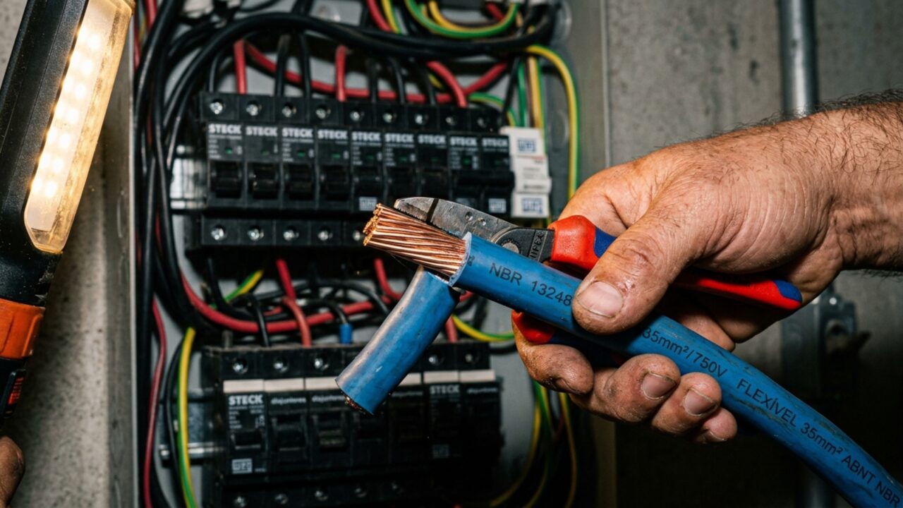 Quanto um eletricista cobra para trocar o quadro de disjuntores em julho de 2026
