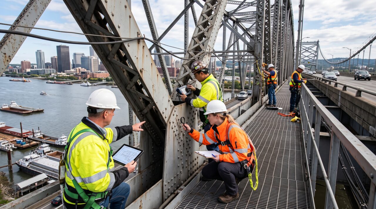 Os Estados Unidos possuem 624.167 pontes, das quais mais de 220.000 precisam de reparos, mas uma nova geração de sensores quânticos poderia detectar danos ocultos antes que se tornem visíveis a partir da via