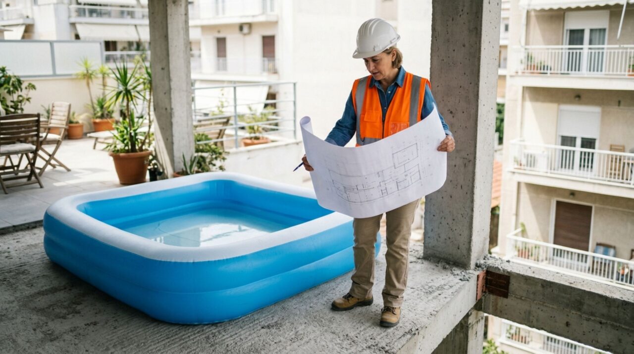 A capacidade da laje precisa ser calculada antes do enchimento