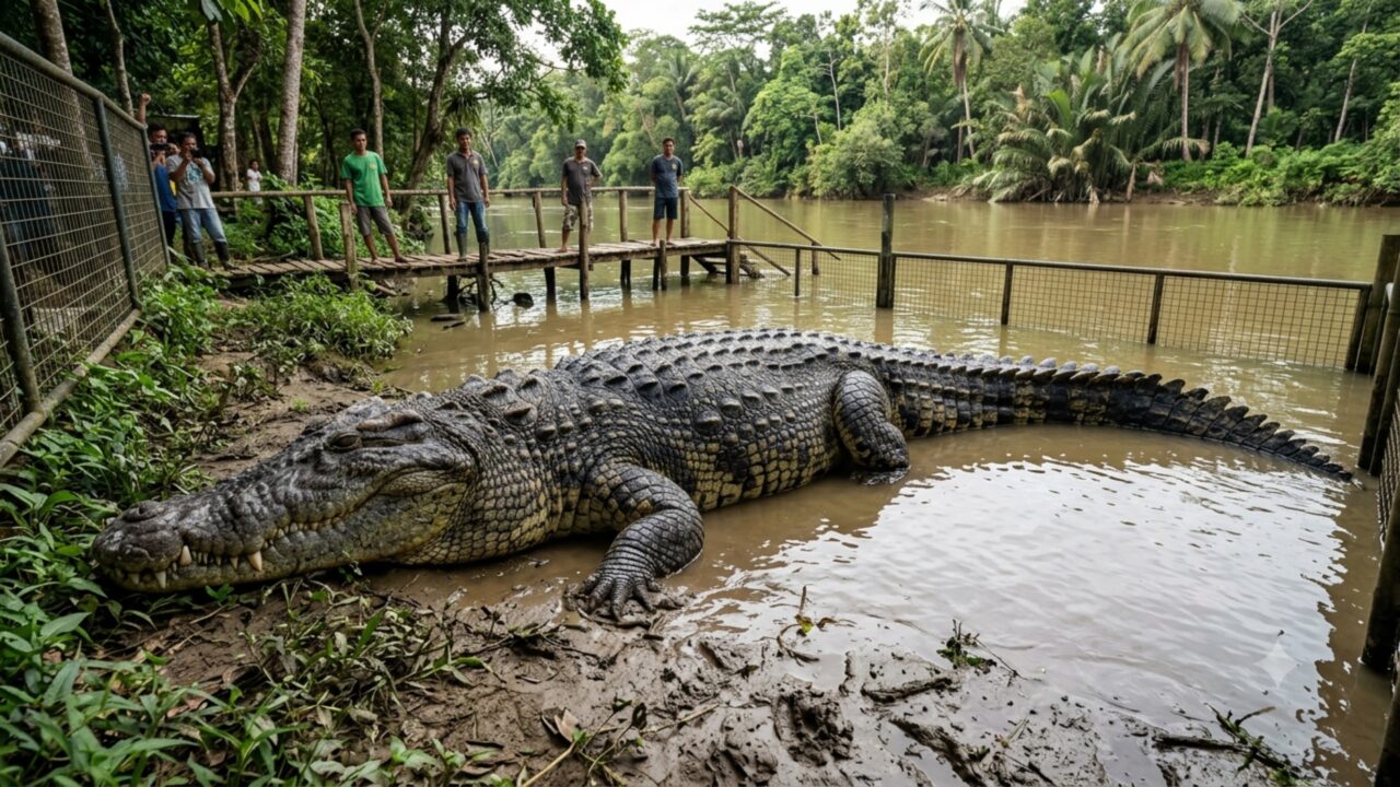 Esse é Lolong: O crocodilo gigante considerado o maior já capturado no mundo