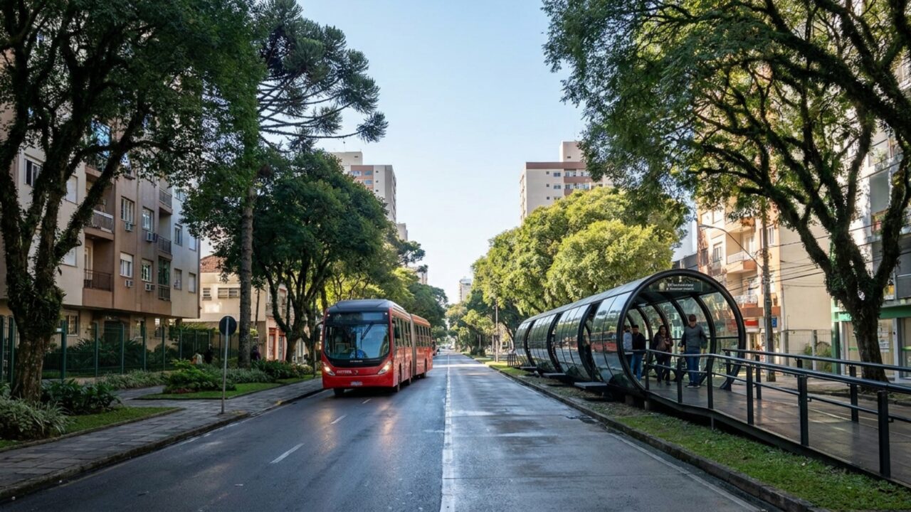 Eleita a Cidade Mais Inteligente do Mundo e a capital brasileira nº1 em qualidade de vida pelo 2º ano consecutivo, tem 68 m² de área verde por habitante e um sistema de transporte copiado por 190 cidades nos 5 continentes do mundo