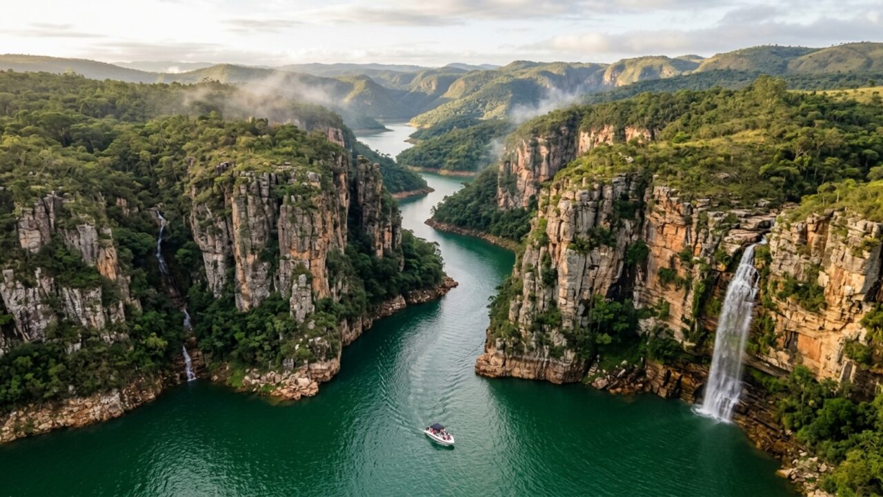 22,95 bilhões de m³ de água e cânions de quartzito: a pequena cidade mineira que virou uma das paisagens mais famosas do Brasil