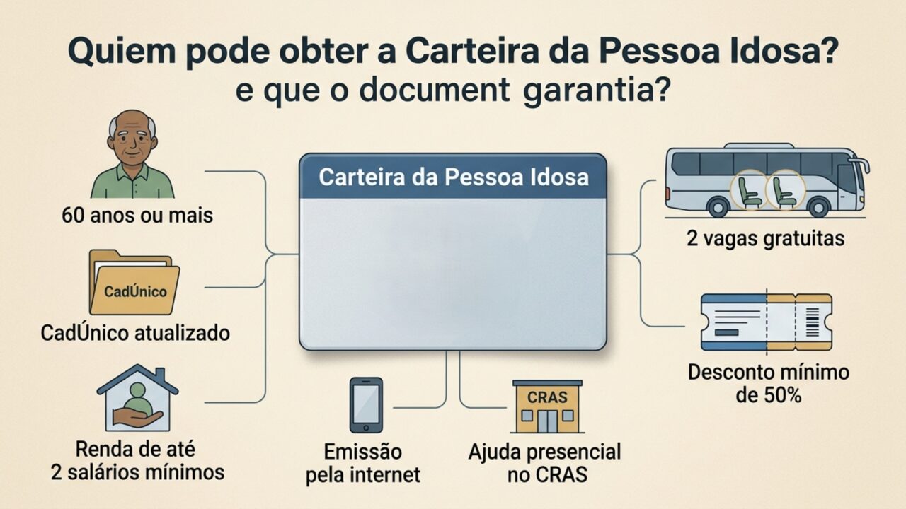 Idosos acima de 60 anos têm direito a um benefício importante em 2026