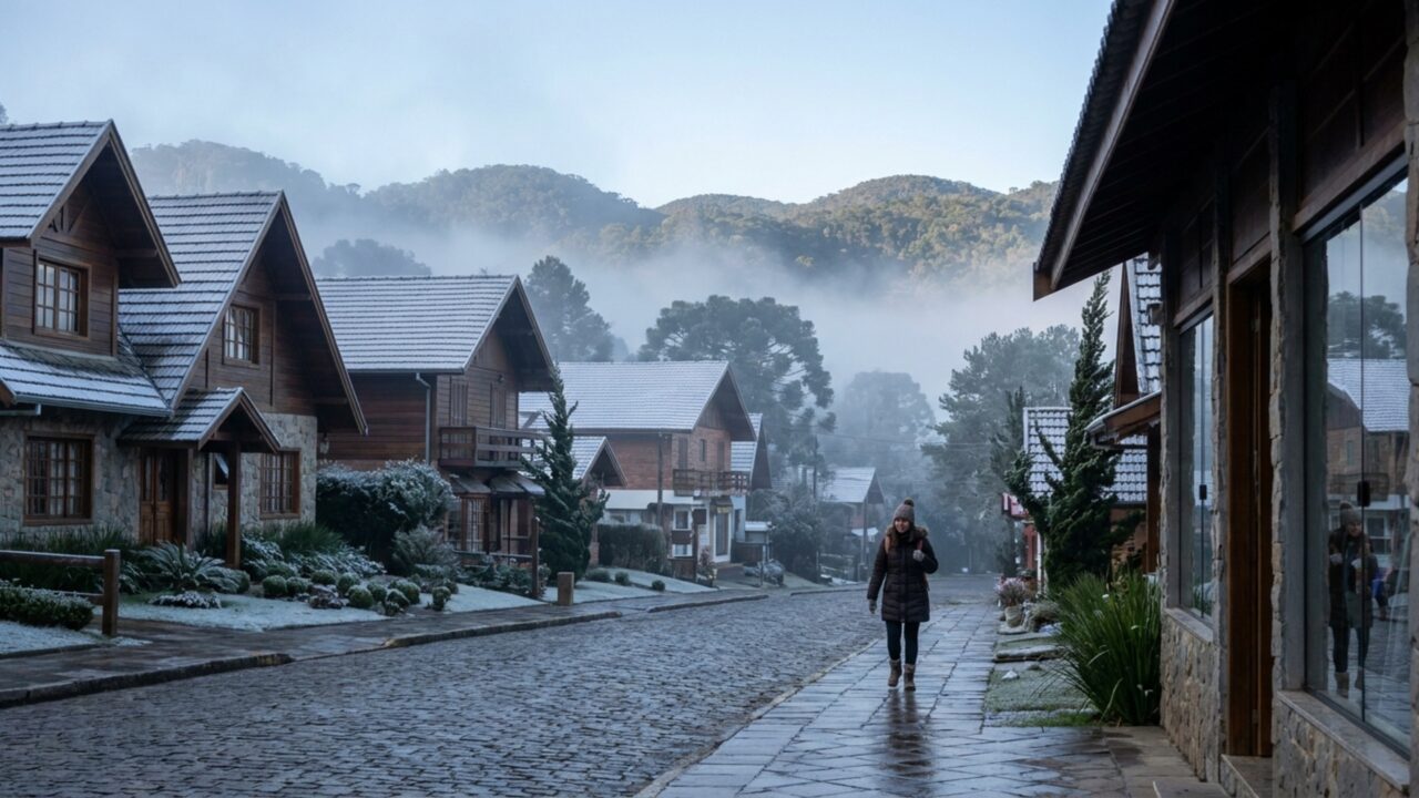 Menos 4,5°C e geada frequente: o vilarejo  mineiro a 1.554 metros fundado por um imigrante europeu