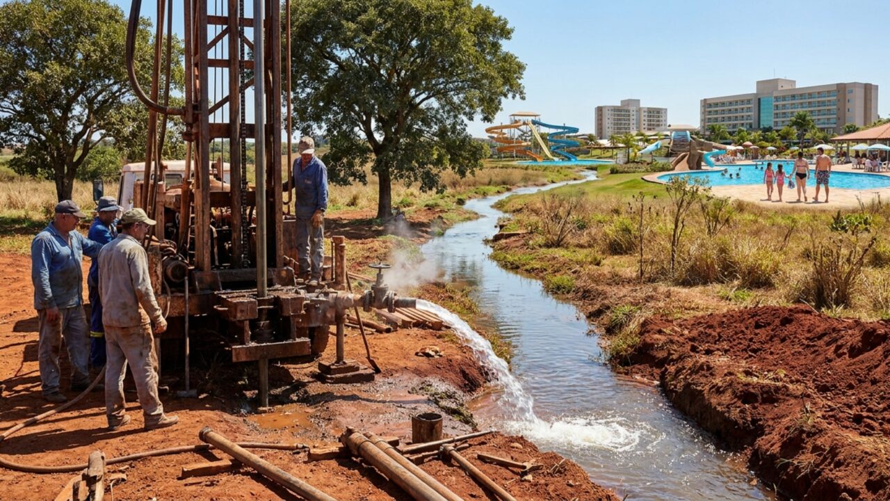 Procuravam petróleo e acharam água quente: a cidade do interior paulista que virou o 2º parque aquático mais visitado do mundo