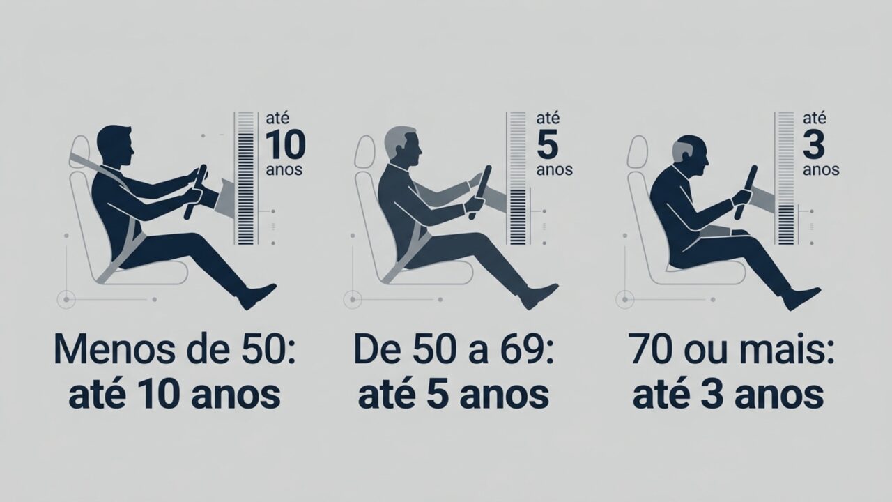 Motoristas acima dos 50 anos precisam conhecer essa nova regra