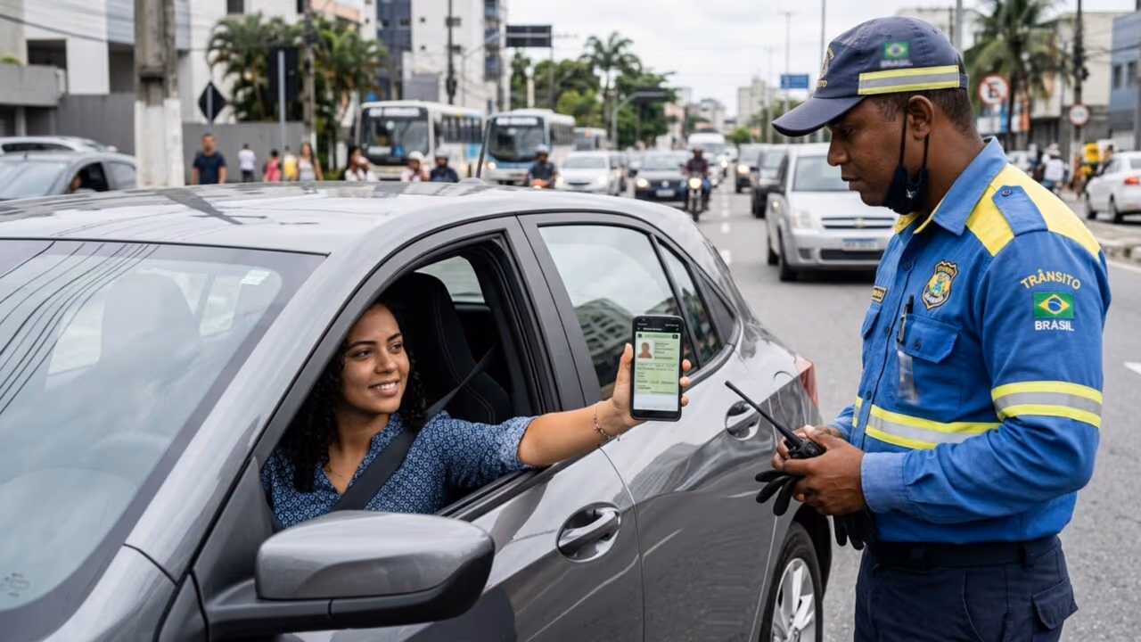 O que diz a lei sobre quem dirige somente com CNH Digital?