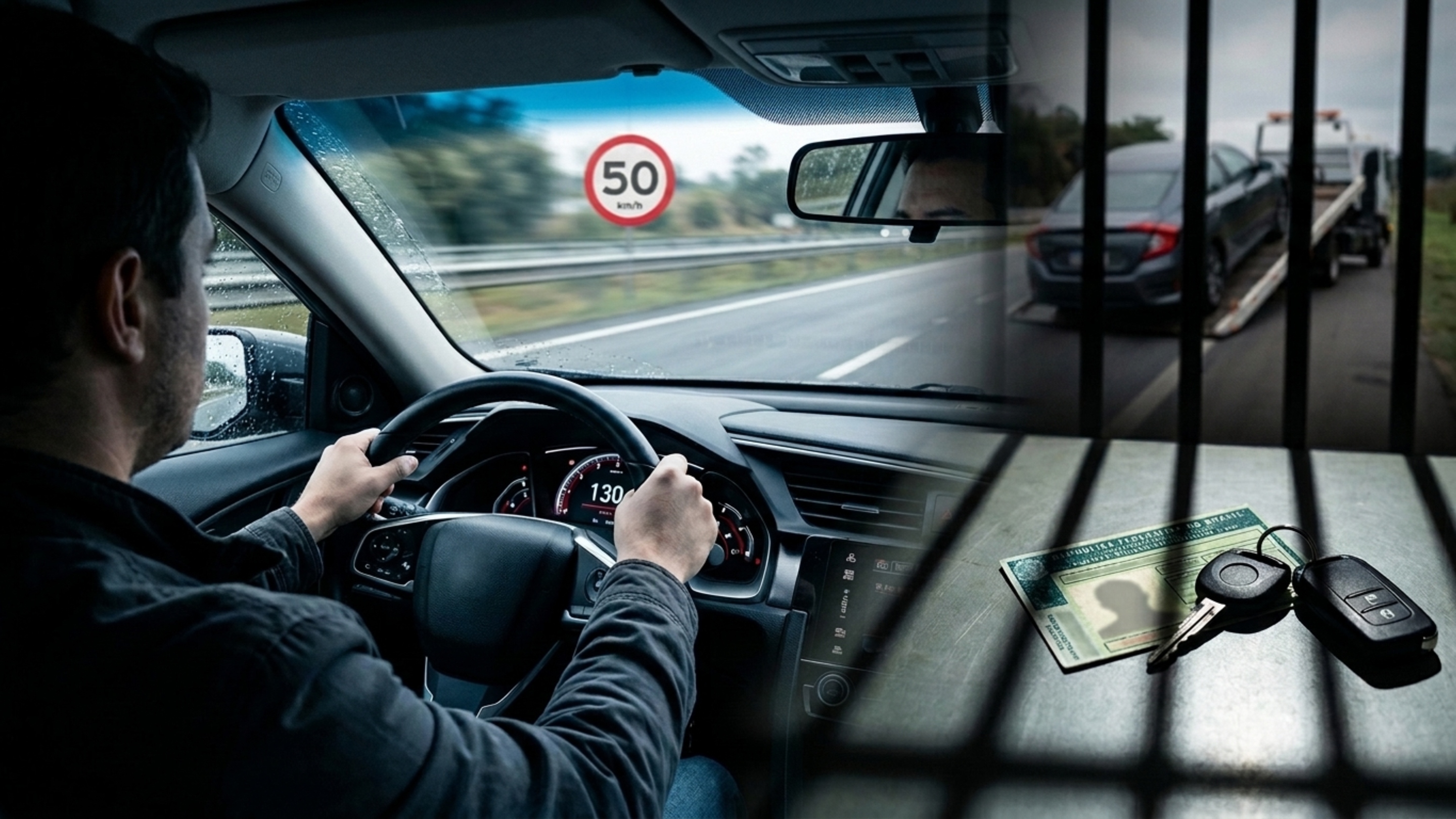 Motorista que passar 50 km/h do limite pode ser preso e ter o carro levado