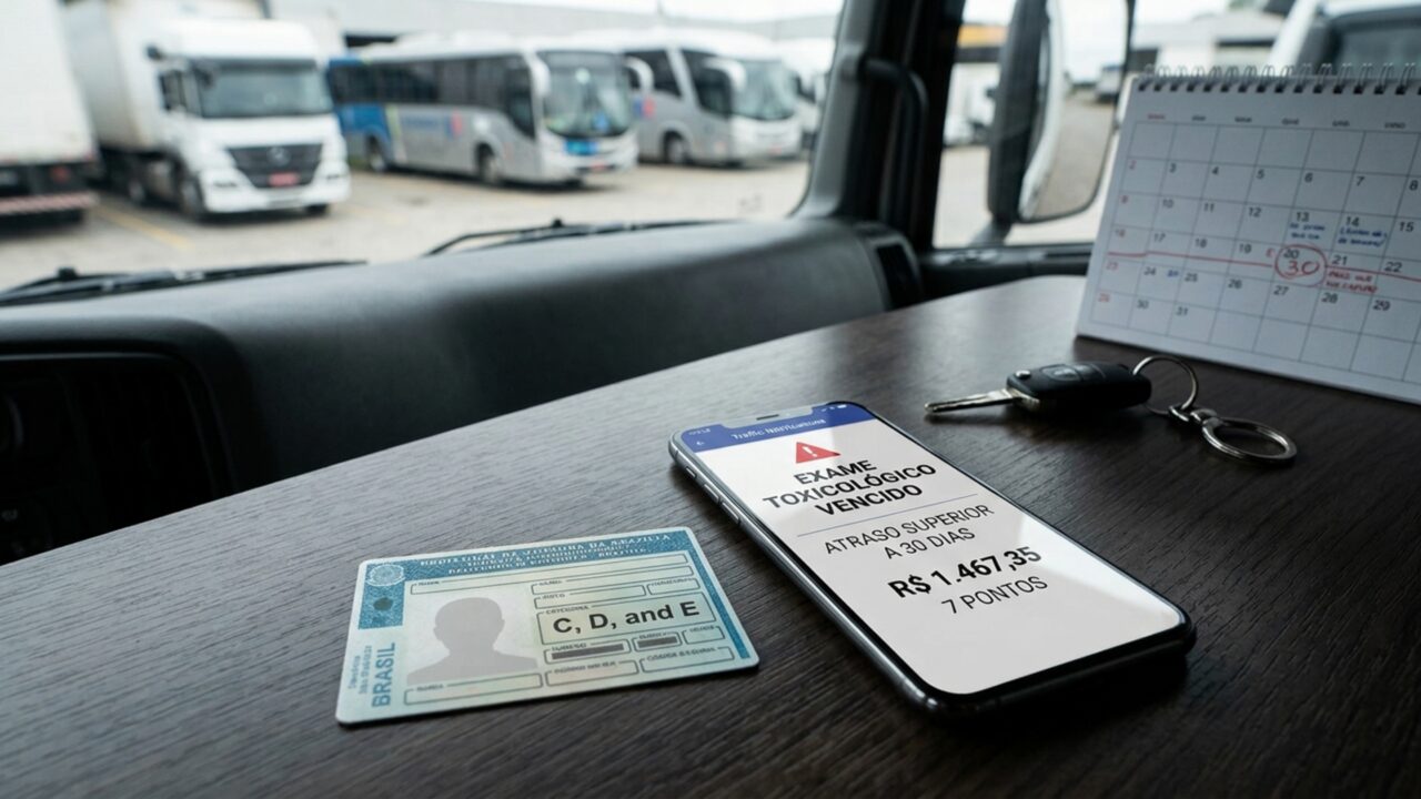 Motoristas podem receber uma multa de R$ 1.467 sem serem parados em uma fiscalização