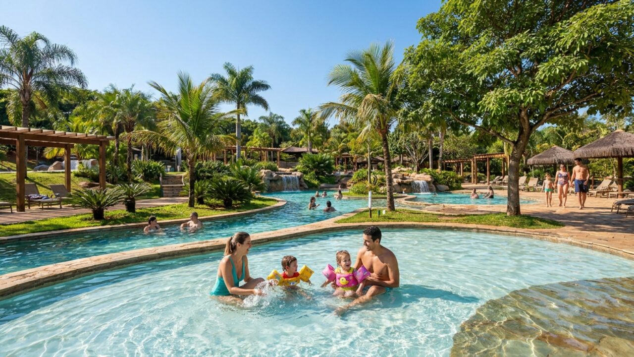 A Orlando Brasileira também é Capital Nacional do Folclore por lei: a cidade do interior paulista onde piscinas de até 38 °C dividem a fama com um festival de 62 edições