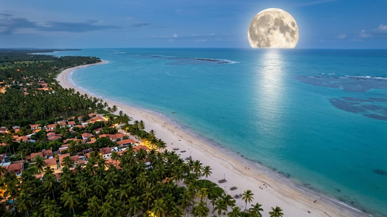 As piscinas naturais desse vilarejo alagoano só aparecem em lua cheia ou nova: o calendário que decide se sua viagem vale a pena