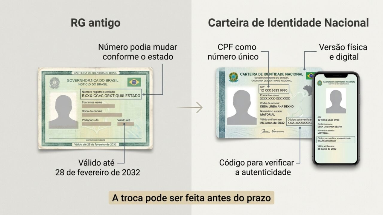Governo definiu prazo final para o fim da validade do RG antigo