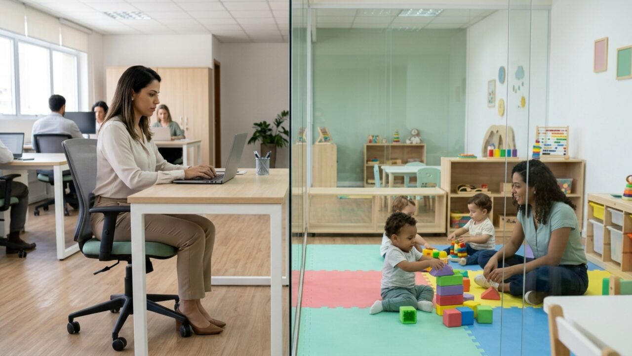 Pais que trabalham ganham 30 horas semanais de creche gratuita até o filho entrar na escola