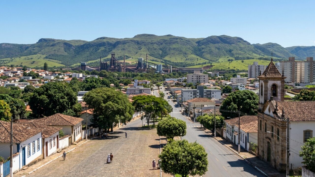 Com apenas 40 mil habitantes, essa cidade mineira produz mais de 10% do aço do Brasil e tem um dos maiores PIB per capita do estado