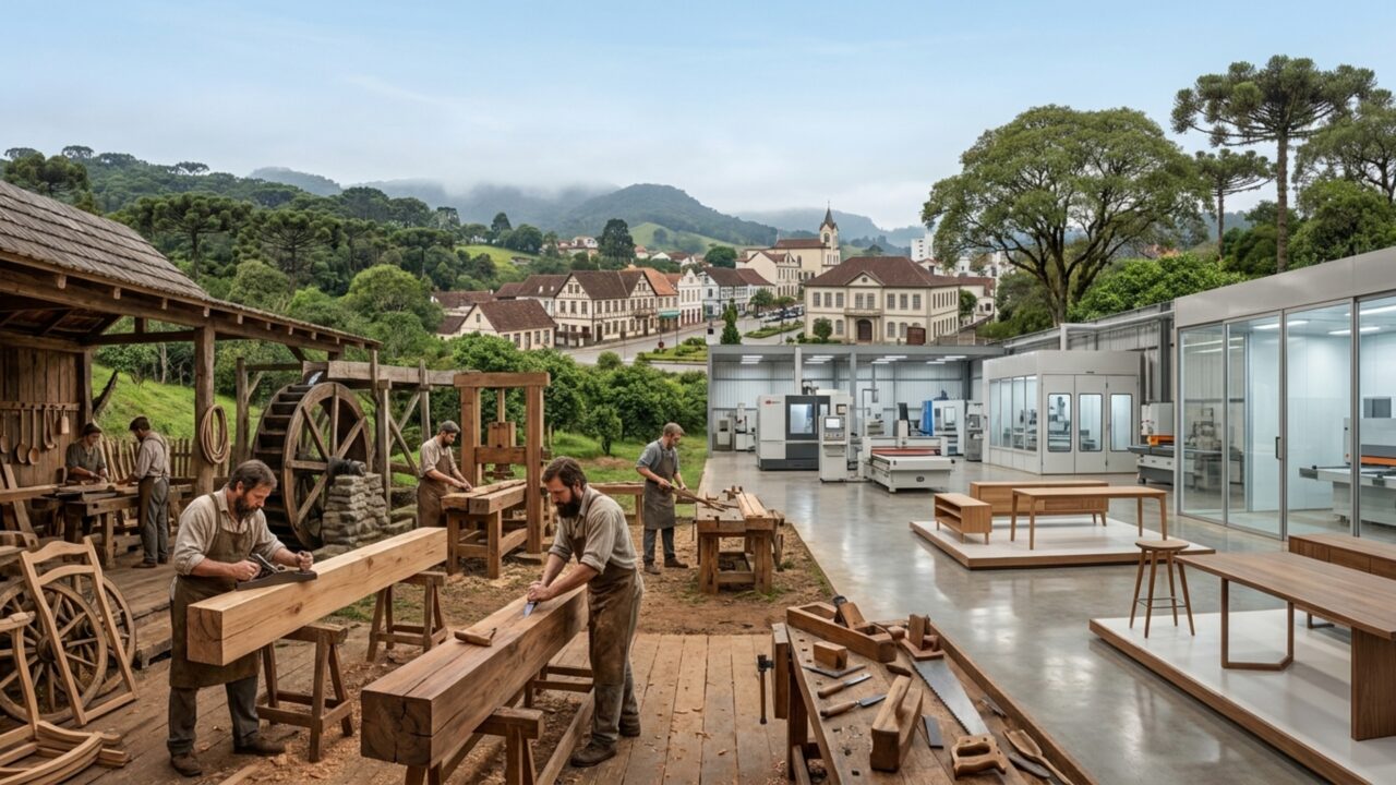 A única cidade catarinense com raízes na Boêmia guarda um pedaço da República Tcheca e vira a Capital dos Móveis do Brasil