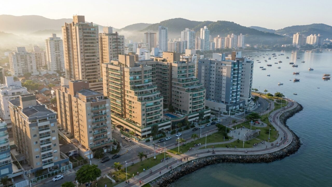 4 em cada 10 moradores vivem em apartamento na cidade catarinense que está entre as 5 melhores do país