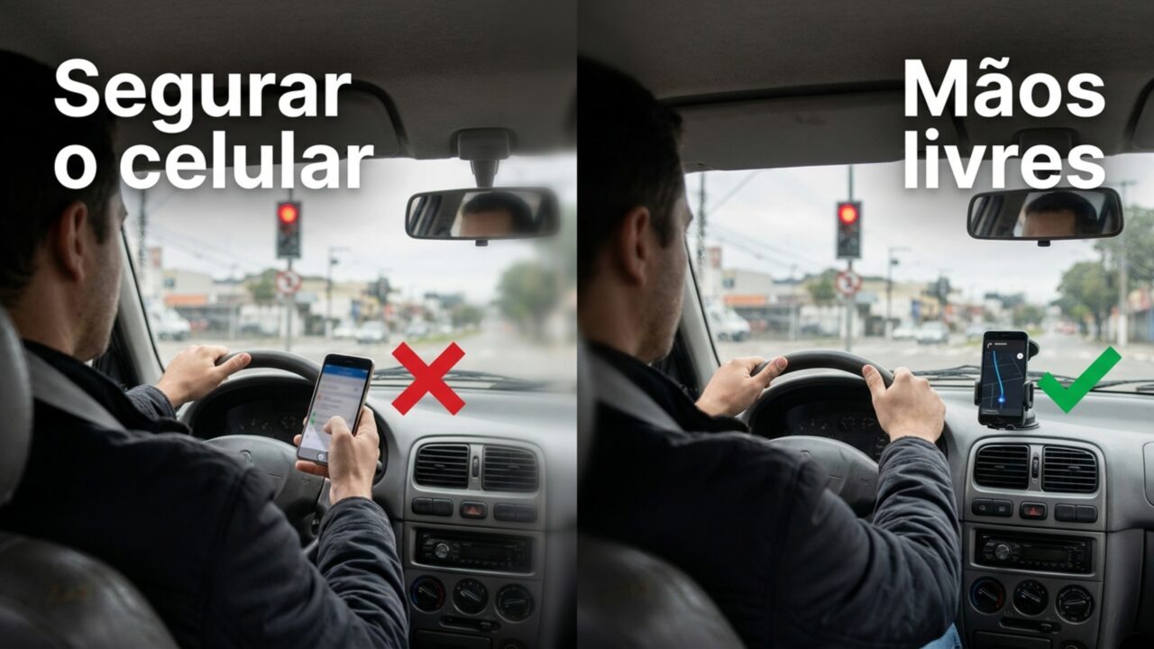 Motoristas parados no semáforo podem levar multa gravíssima por atitude que muita gente repete todos os dias