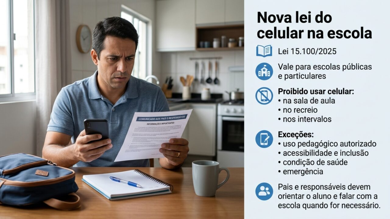 Todo pai ou mãe de alunos de escolas públicas e particulares precisa conhecer essa nova lei