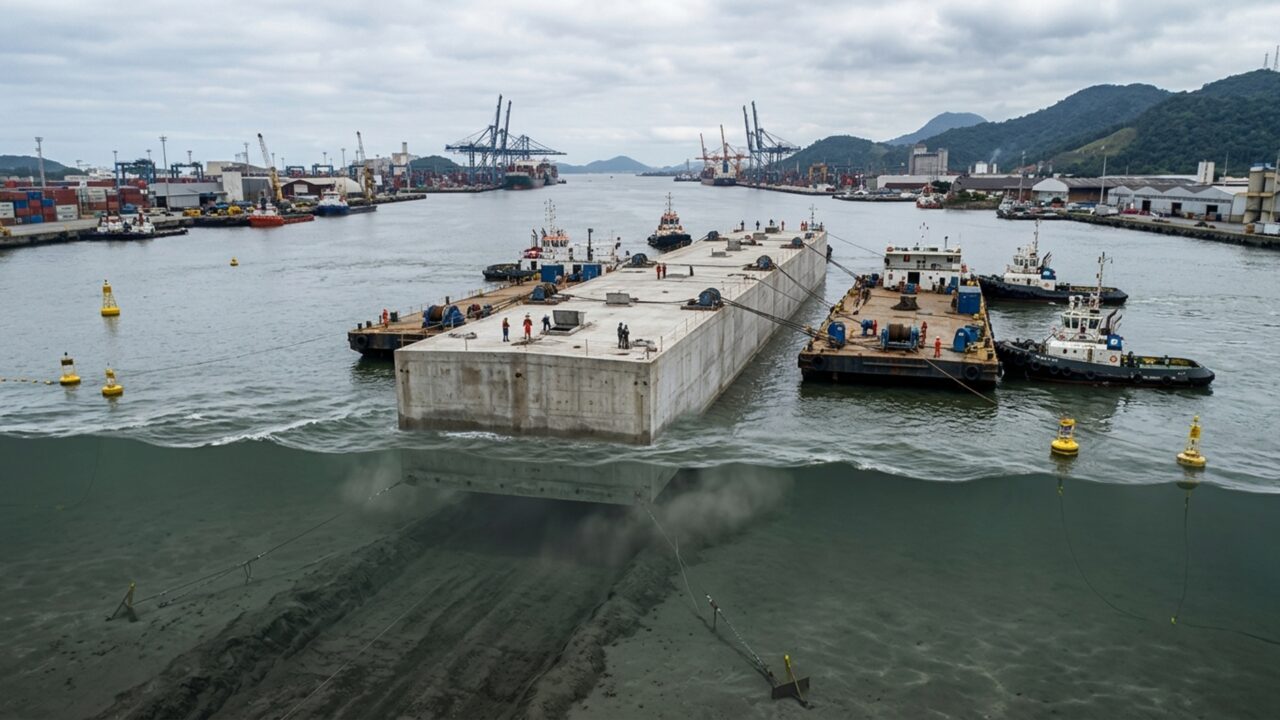 O megaprojeto brasileiro: primeiro túnel imerso da América Latina será instalado no fundo do canal entre Santos e Guarujá