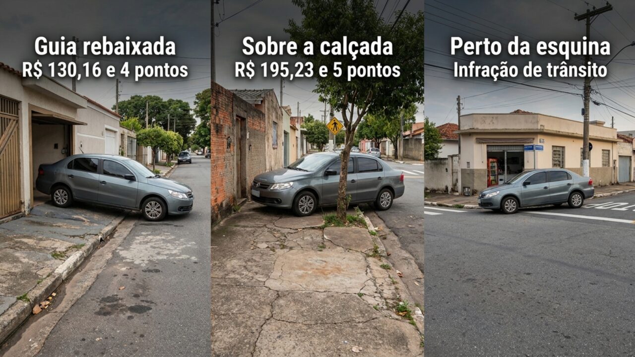 Dono do carro pode ser multado mesmo ao estacionar em frente à própria casa por regra que poucos conhecem