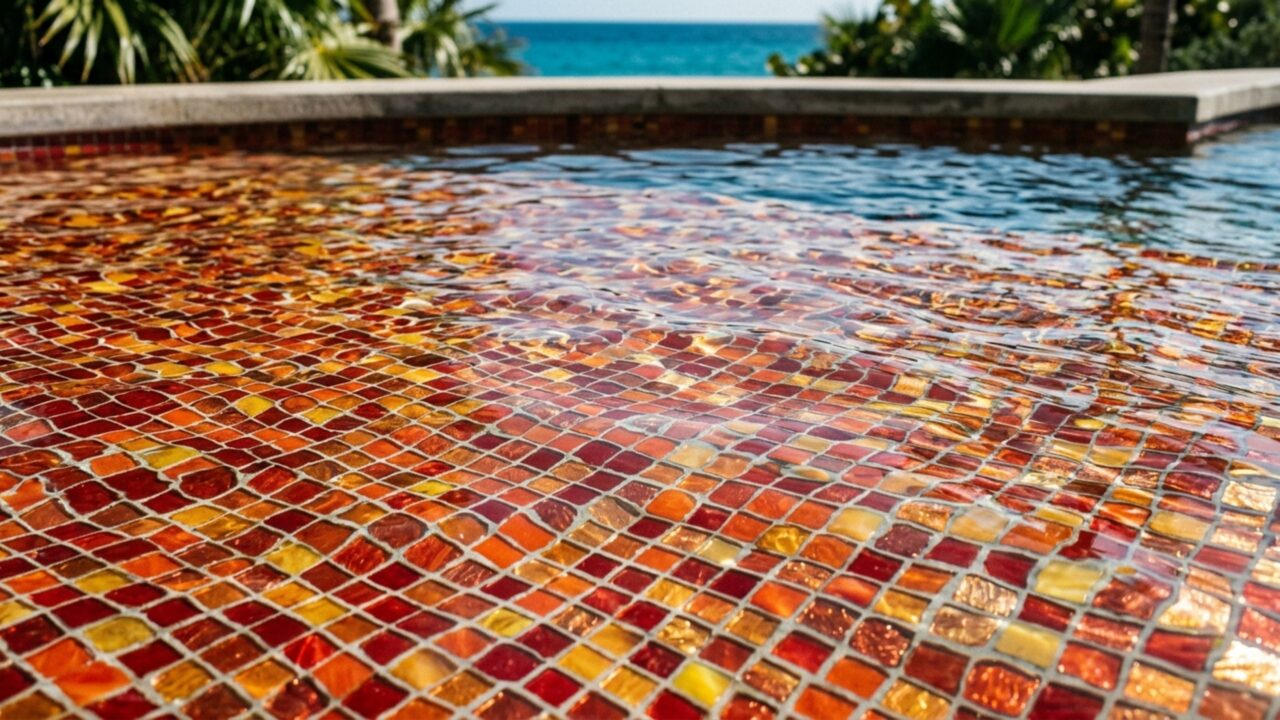 Piscina de luxo na Tailândia chama atenção pela água em tons avermelhados