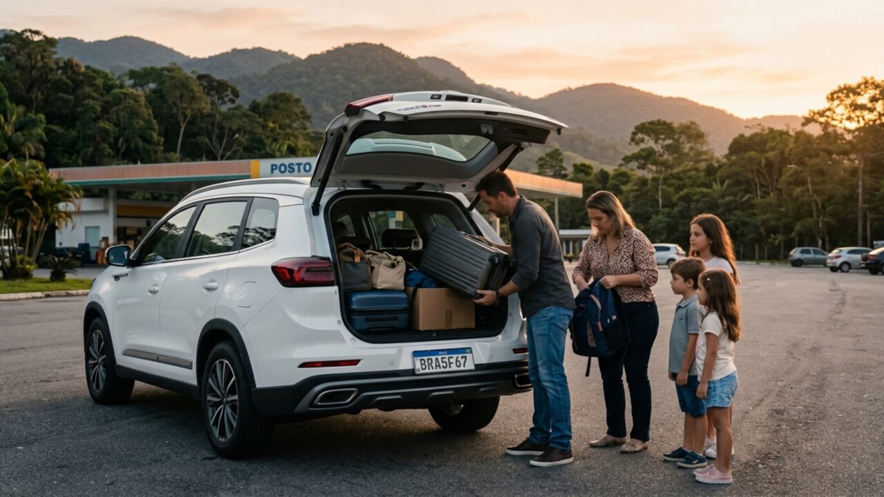 Com cinco lugares em uso este elétrico guarda 461 litros e vira um compartimento de 1.877 litros quando necessário