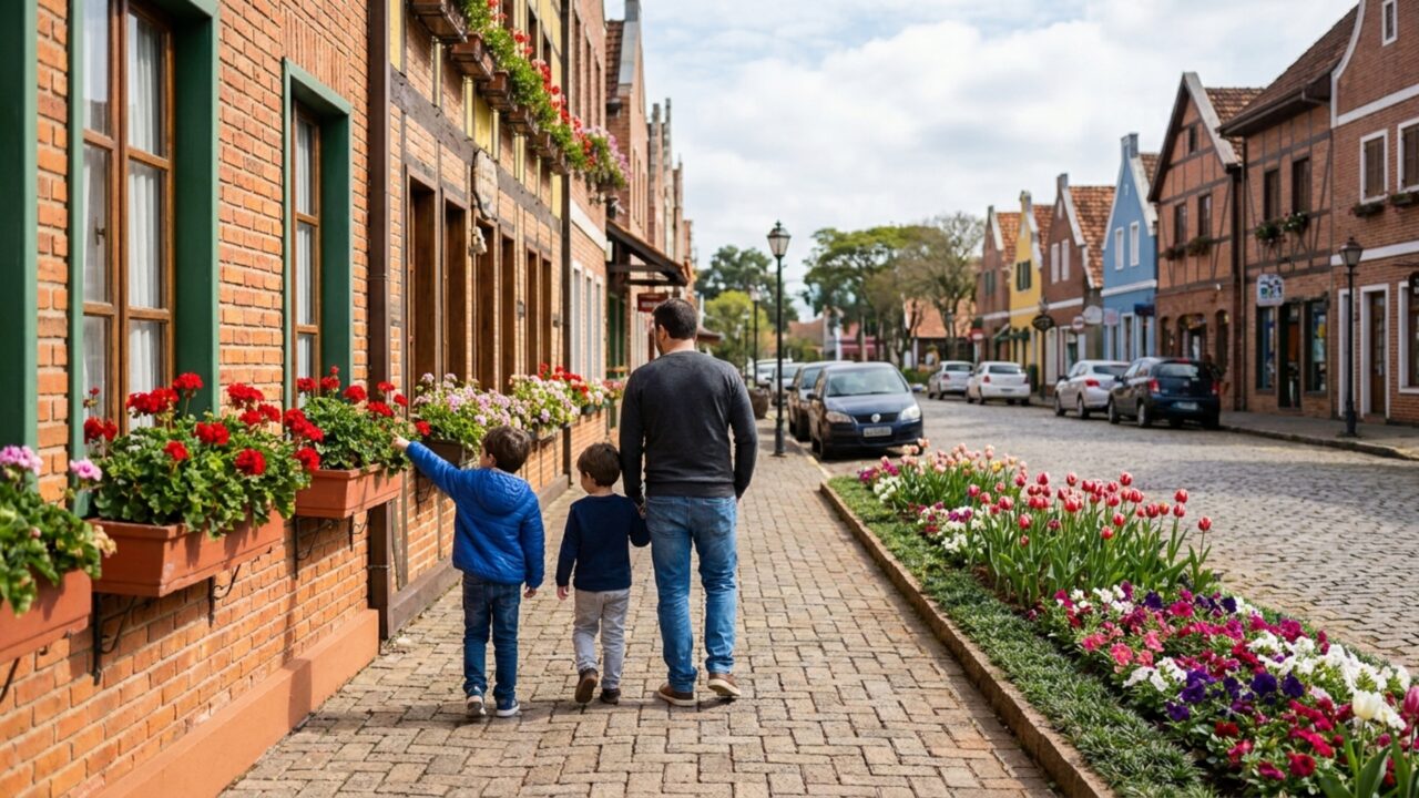 Cidade das flores no interior paulista parece cenário europeu e atrai turistas de todo o Brasil