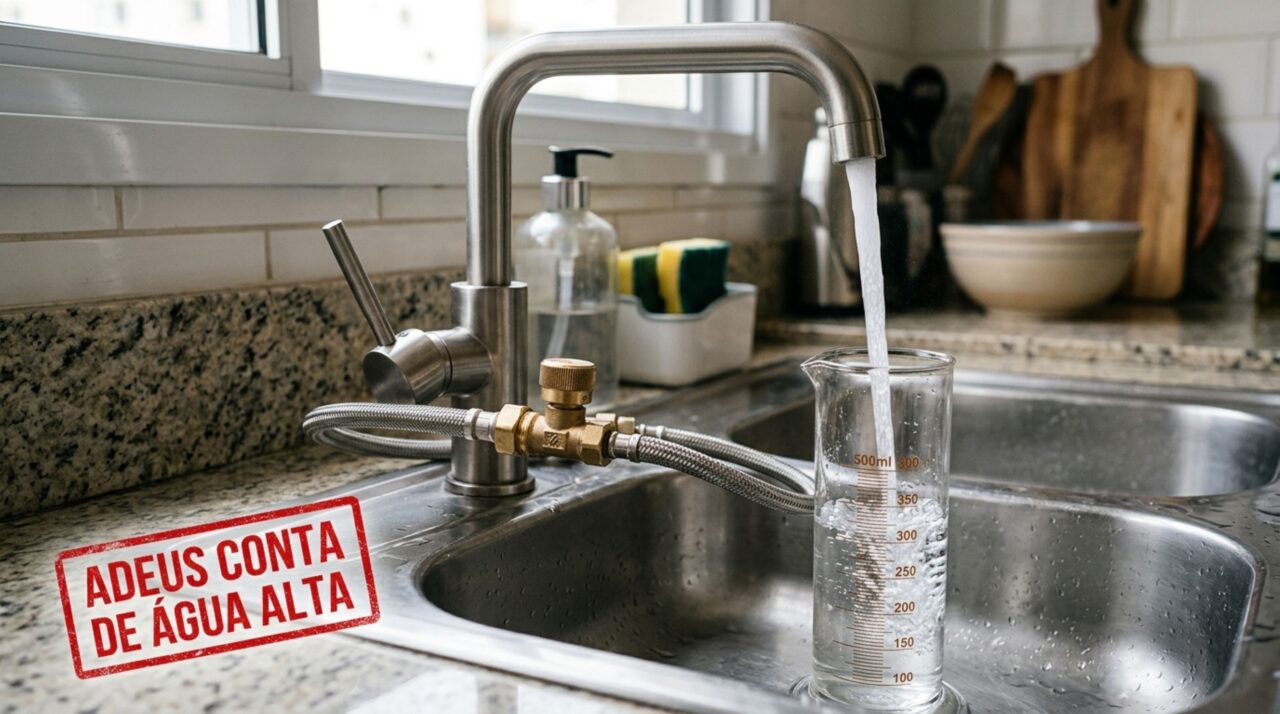 Adeus conta de água alta: como instalar uma válvula reguladora de vazão para economizar água nas torneiras