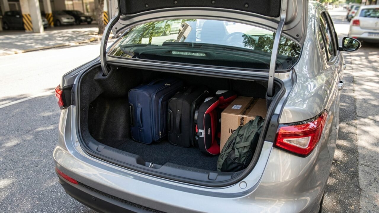 Uma família pode levar 525 litros de bagagem neste sedã que ganhou quatro airbags e faróis full LED na versão mais completa